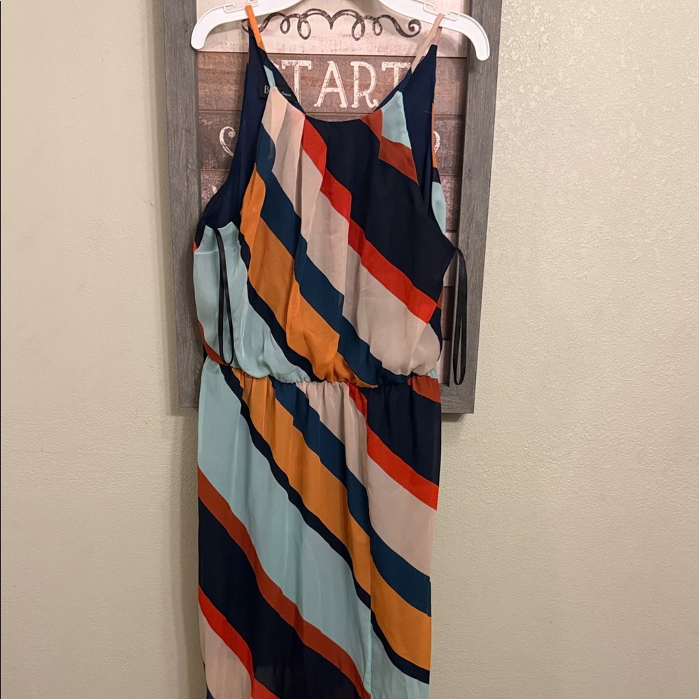 BCX Multicolor Striped Maxi Dress